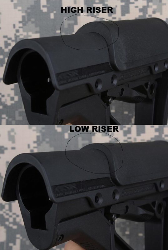 RISER Tactical Stock Riser for MOE and CTR Stock BK