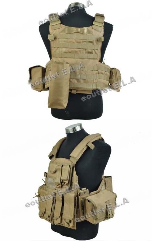 US Navy Seals Tactical Molle LBT 6094 Vest TAN
