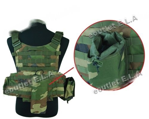 US Navy Seals Tactical Molle LBT 6094 Vest WOODLND