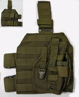 MOLLE Drop Leg Platform Panel w/Pistol Holster OD Olive Drab