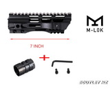 HSR 7" M-LOK Free Float Quad Rail Handguard for M Series AEG w/S