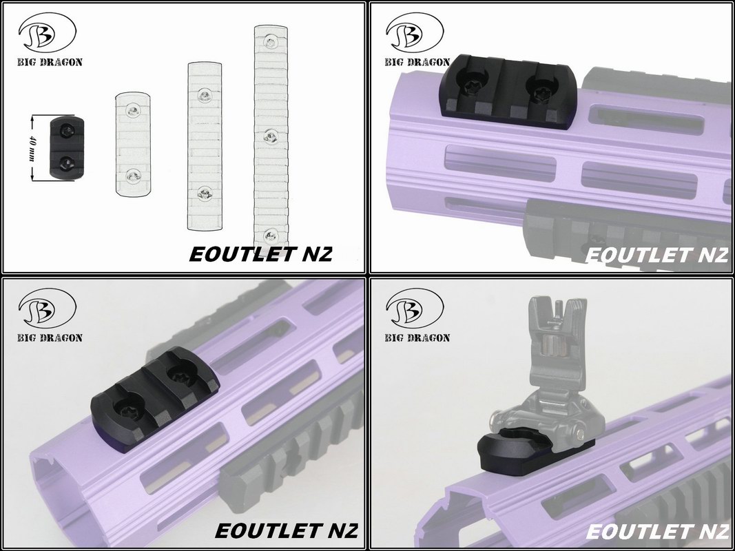 M-LOK 3 Slot Picatinny / Weaver Tactical Rail Panel for MLOK