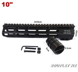 M-LOK 10" Slim Free Float Handguard for M Series GBB w/Steel Nut