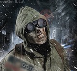 M05 Corpse Evil Chiefs Skull Half Face Mask (Corpse)