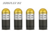 M433HE-1 Airsoft 40mm Dummy Grenade Shells - 4 Pack - GOLDEN