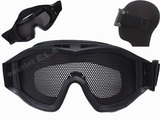 Airsoft Fogless Metal Mesh Goggle -- Black