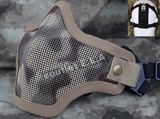 EMERSON Airsoft Stalker Style Half Mesh Mask Shadow Desert