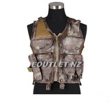 *TAN COLOUR* Mesh Military Army Tactical Shooting Zip Up Vest