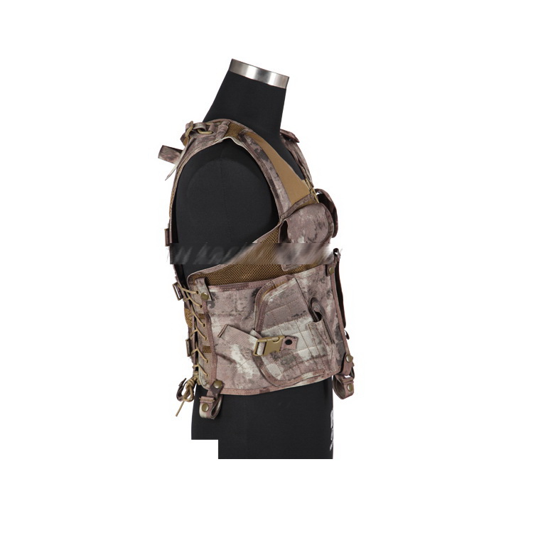 *BLACK COLOUR* Mesh Military Army Tactical Shooting Zip Up Vest