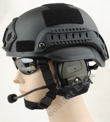 MICH 2002 Helmet with NVG Mount & ARC Side Rail BK
