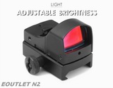 Tactical Mini Holographic Red Dot Reflex Sight Adjustable Bright