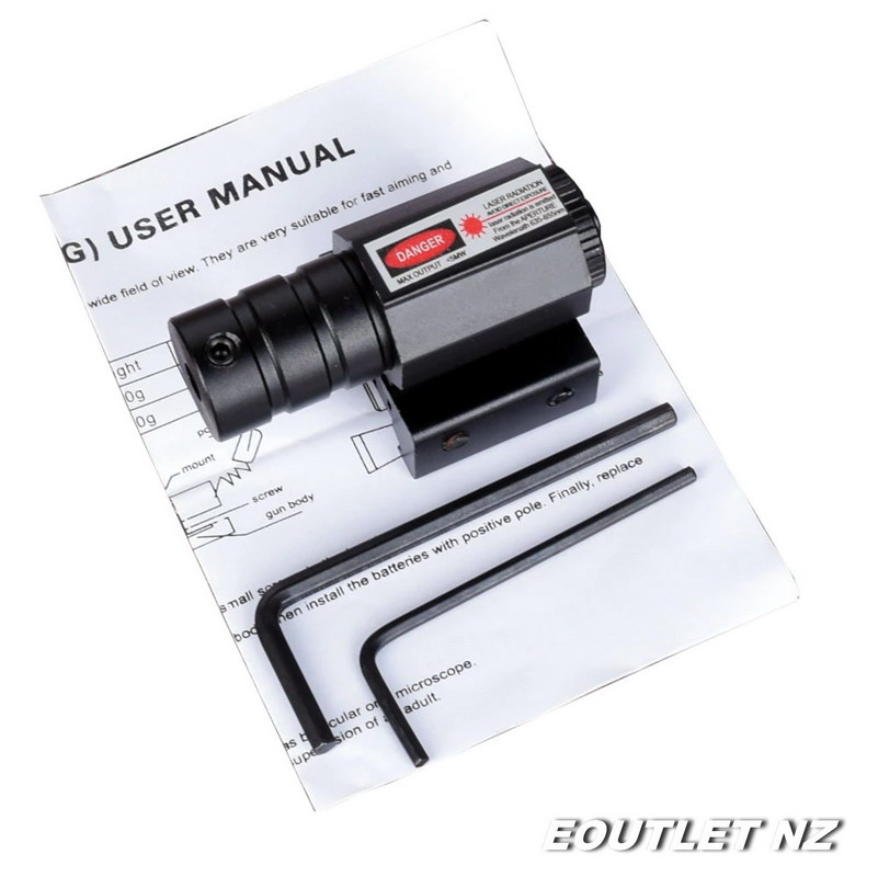 Mini Tactical RED LASER Sight Adjustable 11mm-20mm Rail Mount Co