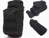 MOLLE Water Bottle Medic Pouch Black