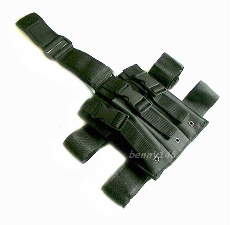MP5 SWAT TRIPLE LONG Magazine Dropleg Leg Pouch B+