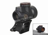 Action MRO Style Holographic Red Dot Sight Scope w/2 Mount Black