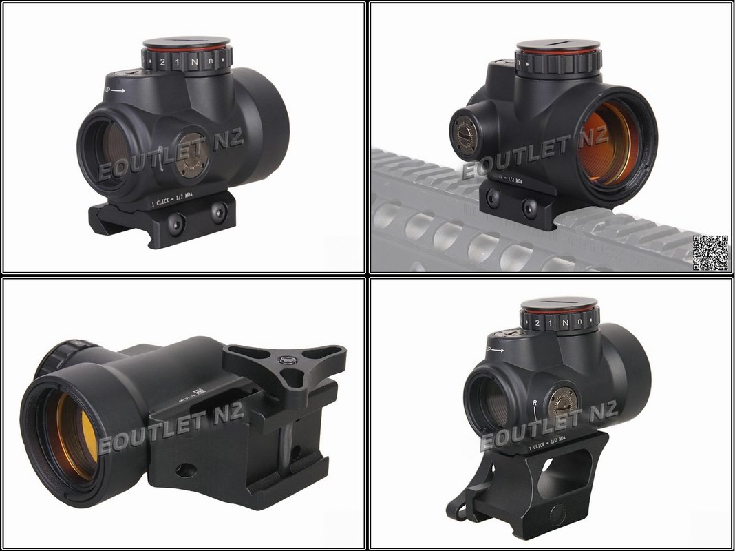 Action MRO Style Holographic Red Dot Sight Scope w/2 Mount Black