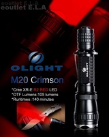 Olight M20 Crimson CREE R2 Red LED Flashlight