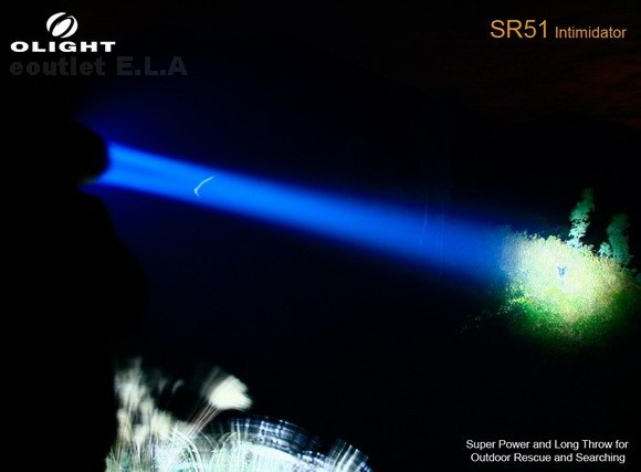 Olight SR51 Intimidator XM-L U2 LED Flashlight