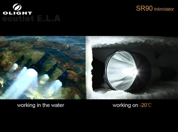 Olight SR90 Intimidator SST-90 2200 Lumens LED Flashlight