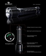Olight SR91 Intimidator SST-90 1500 LED Flashlight