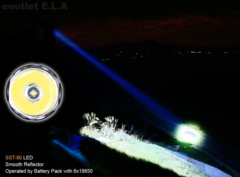 Olight SR91 Intimidator SST-90 1500 LED Flashlight