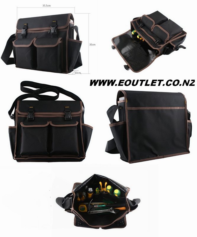 Multi Functional Hardware Toolkit Tool Bag w/ Shoulder Strap