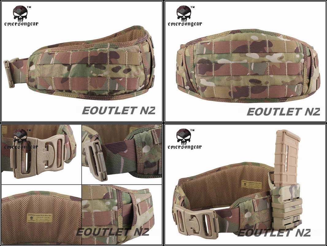 EMERSON MOLLE Padded Battle / Load Tactical Belt - Multicam