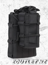 P.D. TACO Style Double Decker (M4 + Pistol) Mag Pouch BK