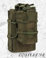 P.D. TACO Style Double Decker (M4 + Pistol) Mag Pouch OD