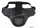 P.D Tactical Foldable Half Face Mask w/ Metal Mesh Typhon