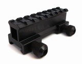 QD 8-slot High-profile Riser Mount Rail (1" Rise)