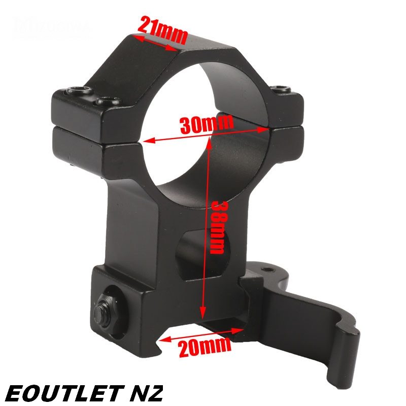 HIGH PROFILE QD Lever Quick Release 25mm / 30mm Scope Mount Ring