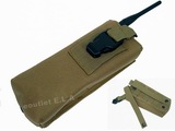 Radio/Walkie Talkie Pouch MOLLE Large Coyote Brown CB