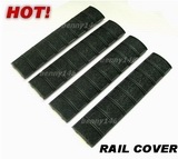 RIS Handguard Protective RAIL COVER - 8 Ribs BLACK