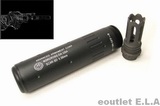 BD SCAR-SD Mock QD Silencer w/SCAR Flash Hider CCW (Unmarked)