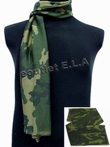 USMC Army Scrim Scarf Face Veil Mask Woodland