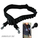 Tactical 2 Points Shotgun Sling Bandolier 15 Shells 20GA/12GA Ho