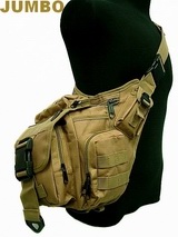 Milspec Shoulder Tactical Jumbo V.Pack Bag TAN