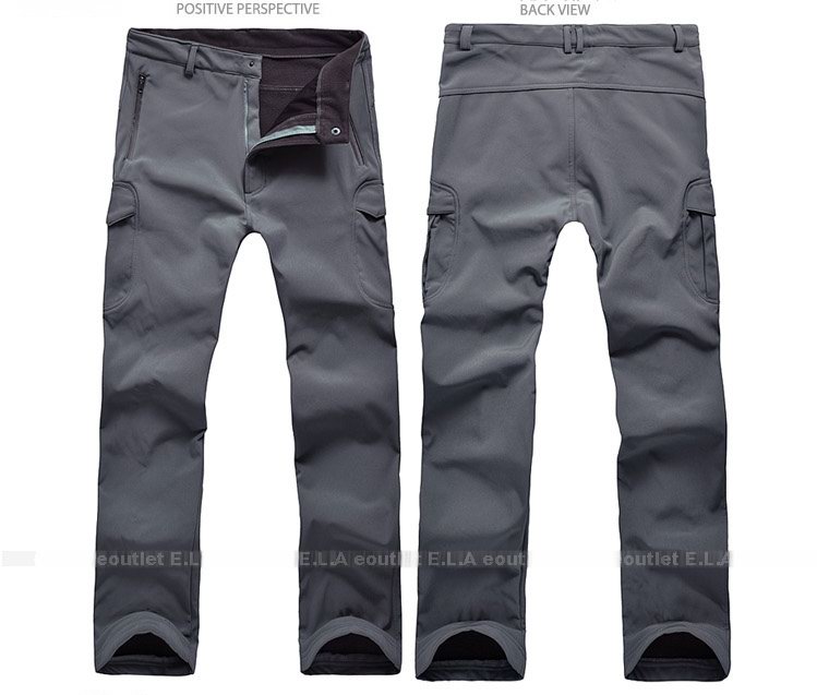 Tactical Soft Shell Waterproof Pants GREY M-XXL