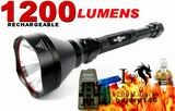 Solarforce 1200 Lumens Xenon Flashlight RECHARGE!! + MANY EXTRAS