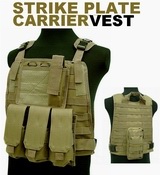 USMC STRIKE Plate Carrier Harness MOLLE Vest TAN