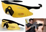 SWAT100 Police Shooting Glasses Sunglasses YELLOW