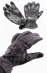 HPA SWAT Full Finger Fighter Leather Combat Gloves