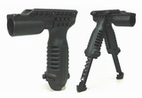 T-POD RIS Total Bipod Flashlight Foregrip Grip BK