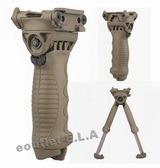 T-POD G2 Rotating Tactical Foregrip & Bipod 20mm DE TAN