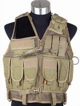 TAC-V10 Assault Combat Cordura 1000D Vest TAN