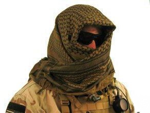 *VERY HOT!!!* Tactical ARABIAN Scarf Shemagh TAN BLK