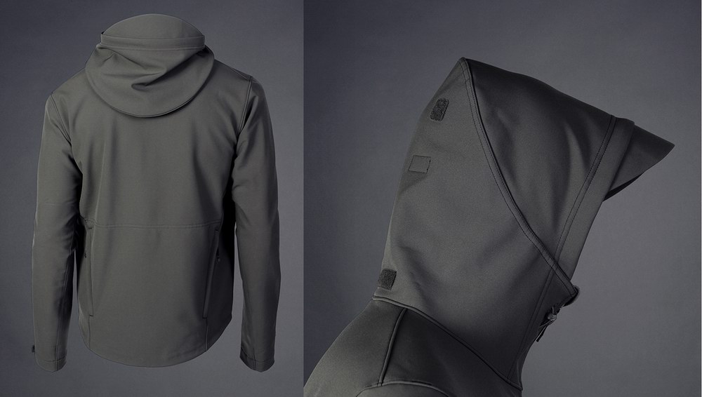 Tactical Soft Shell Weather Jacket w/Hood UE GREY S-XXXL