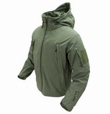 HOT! Tactical Soft Shell Weather Jacket w/Hood OD S-XXXL