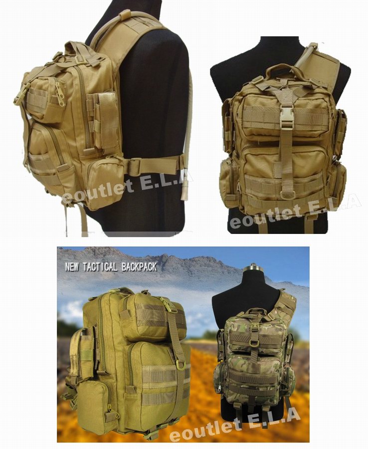 Tactical Shoulder Field Operation Slinger Bag 1000D Tan